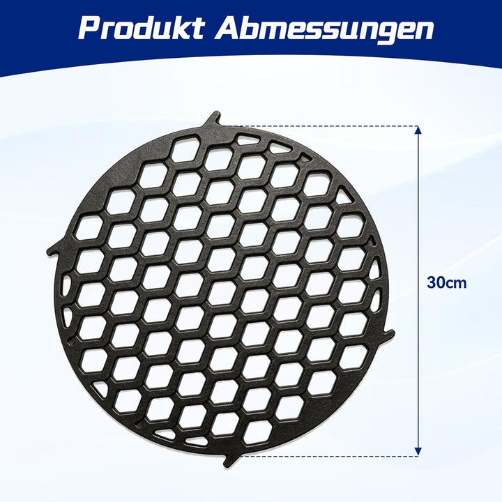 Grillrost Gusseisen Ø 30 cm Sear Grate für Enders Switch Grid, Monroe Pro,Boston,Chicago Gussroste R