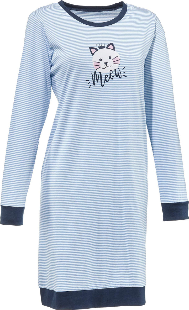 Erwin Müller Damen-Nachthemd Single-Jersey hellblau Grösse 40/42, Hellblau 40-42