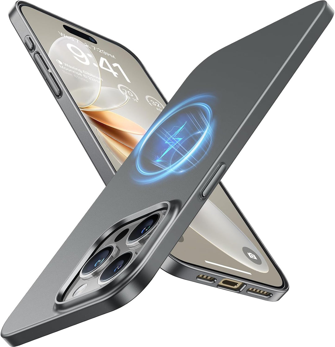 TORRAS Ultra Dünn für iPhone 15 Pro Max Hülle für MagSafe (Nr. 1 Magnetkraft, Nie Staub anhaftend) V