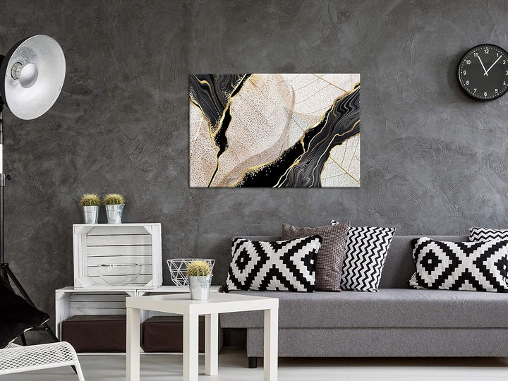 murando - Bilder Blätter 90x60 cm Vlies Leinwandbild 1 tlg Kunstdruck modern Wandbilder XXL Wanddeko