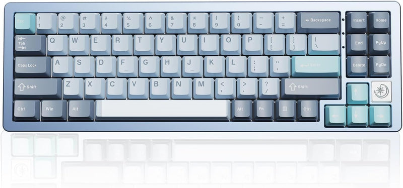 YUNZII AL71 68% mechanische Tastatur, All-Aluminium CNC, Hot-Swap-Ring, 2.4GHz Wireless BT5.0/USB-C