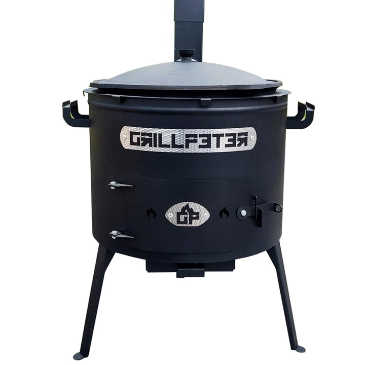 Grillpeter Utschak Asamat mit Kazan aus Gusseisen 12L