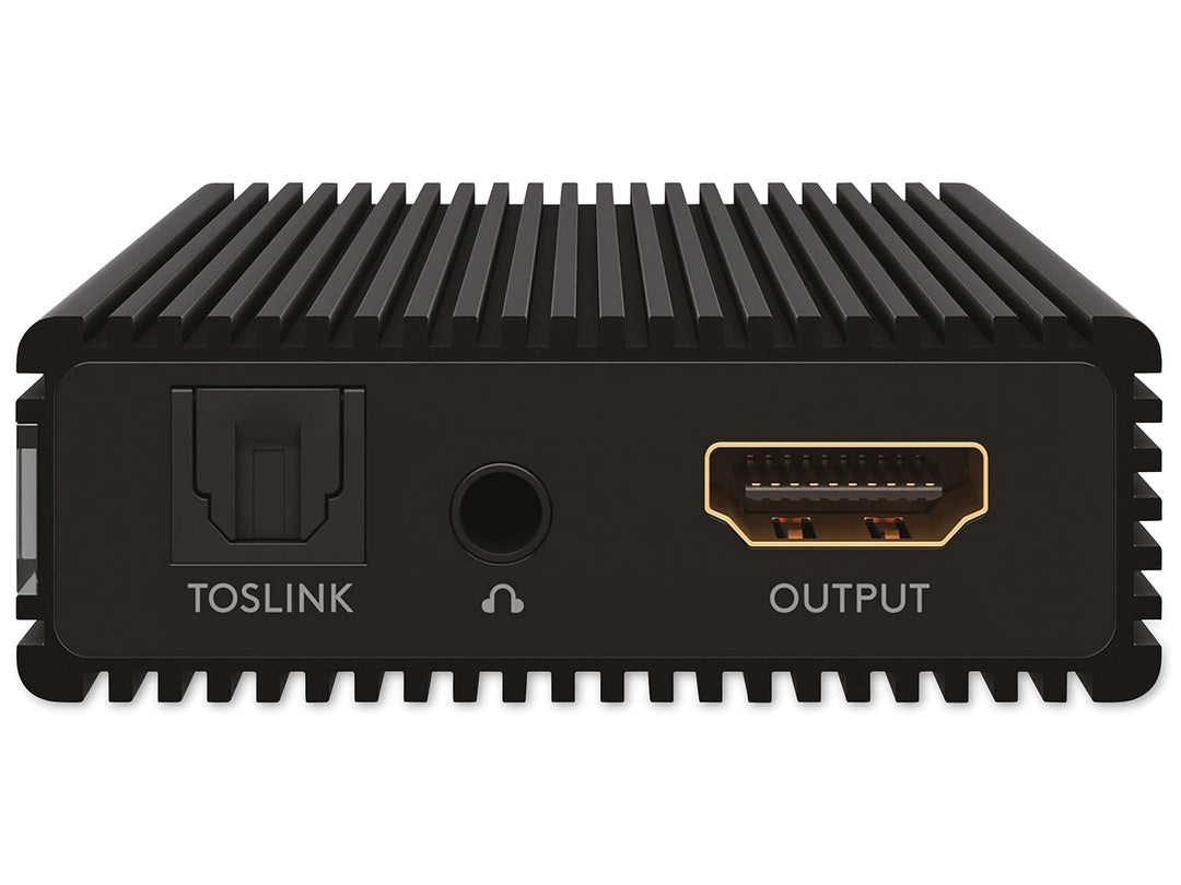 goobay 58477 HDMI Audio Extractor 4K @60 Hz (Ultra HD 2160p) / Hdmi Audio Converter/HDMI zu HDMI/Für