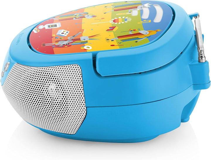 GOGEN Kinder CD Player I LCD Display I AUX I MP3 I Karaoke-Funktion I Tragbar I Batterie oder Netzte