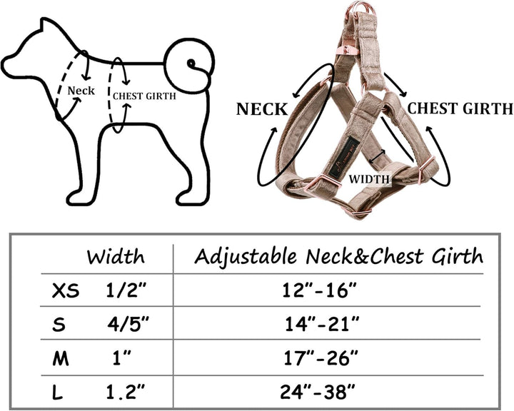 ARING PET Hundehalfter Geschirr, Samt kein Ziehen Hundehalfter Geschirr, einstellbare schwere Hundeg