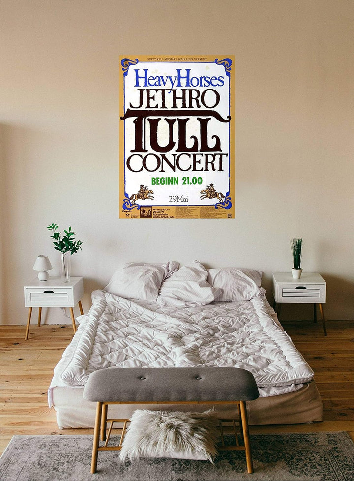 Jethro Tull - Heavy Horses, Rüsselsheim 1978 » Konzertplakat/Premium Poster | Live Konzert Veranstal