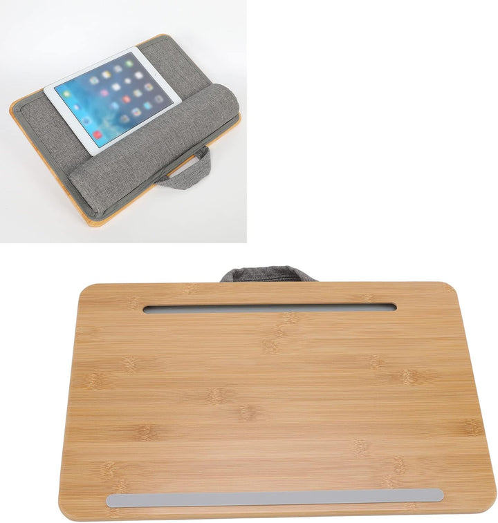 Schossständer, tragbarer multifunktionaler Laptop-Schreibtisch, stabiles Kissen, ergonomischer Bambu