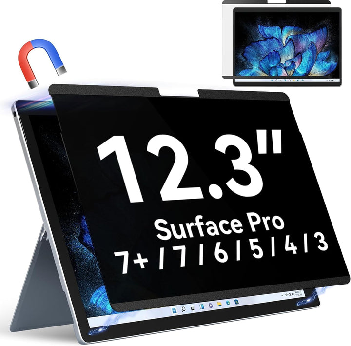 Magnetischer Blickschutzfilter für Microsoft Surface Pro 7 Plus/Pro 7/Pro 6/Pro 5/Pro 4/Pro 3, 12,3