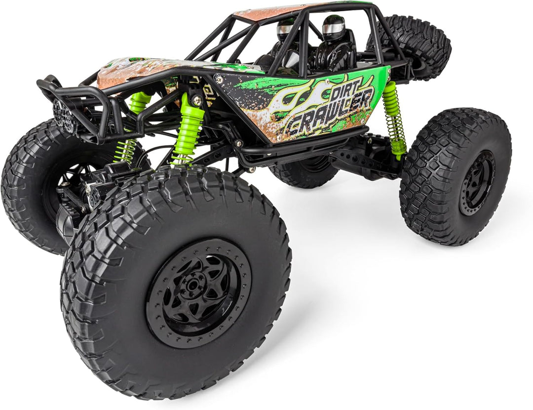 Carson 500404289 1:8 Dirt Crawler 4x4 100% RTR grün - Ferngesteuertes Auto, RC Auto, RC Fahrzeug, RC