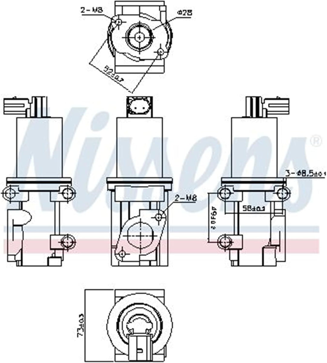 Nissens AGR-Ventil ** First Fit ** 98193