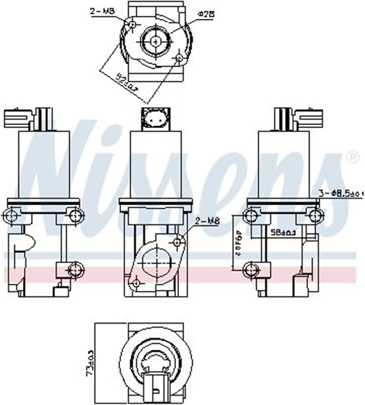 Nissens AGR-Ventil ** First Fit ** 98193