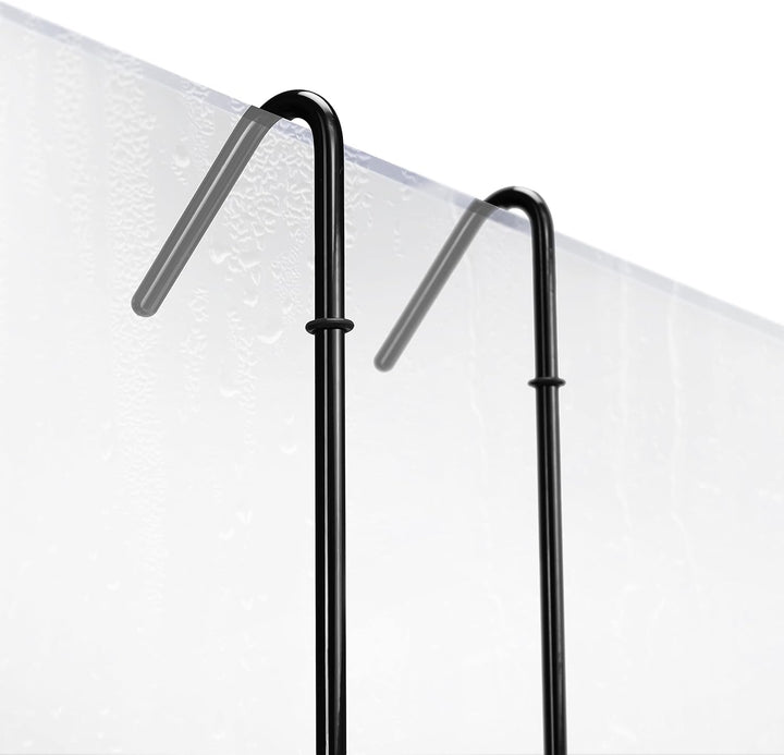 kowald ® Design Duschkorb schwarz | schwarze Duschablage zum Hängen | 68x15x12cm | rostfrei L (15cm