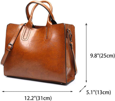 DEERWORD Damen Henkeltaschen Damenhandtaschen Frau Handtaschen Klein PU-Leder Tote Schultertaschen B