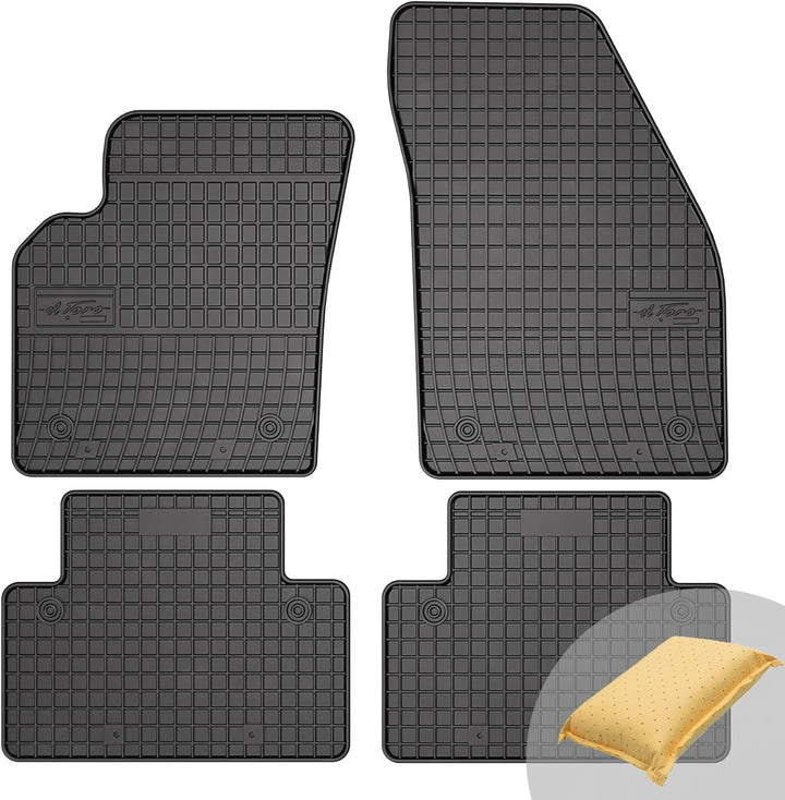 FROGUM El Toro Gummimatten Ganzjähriges-Set von Autofussmatte Auto Fussmatten für Volvo C30 2006-201