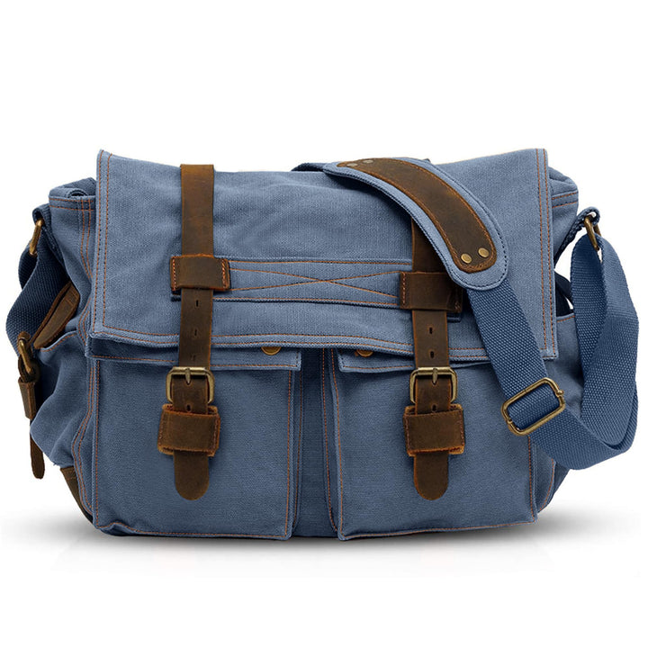 VARLIVOO Umhängetasche für Herren Schultertaschen 14" Zoll Laptoptaschen Messenger Bags Kuriertasche