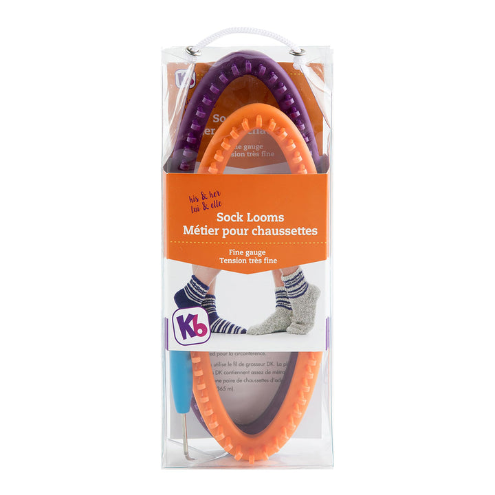 Authentic Knitting Board His Her Sock Looms, for Men and Women Size, 52 60 peg, fine Gauge, 2
