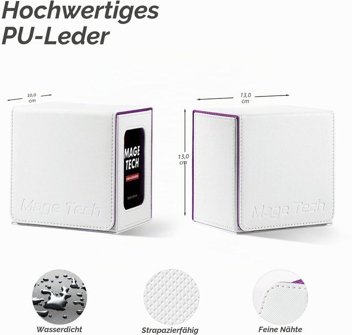 Kartendeck-Box für MTG Commander - Patentiertes Design, Commander-Display, Passend für 100 doppelt u