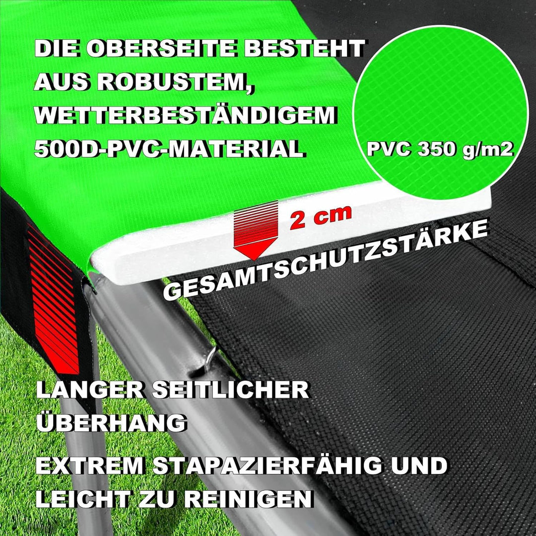 Baunsal® Trampolin Randabdeckung Ø 183 244 250 275 300 305 335 366 370 396 400 427 430 457 460 487 4