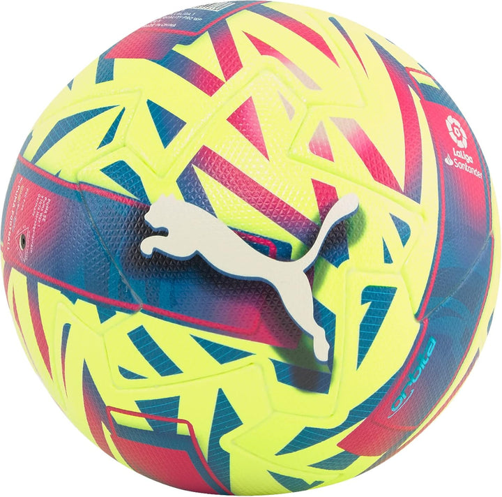 PUMA Orbita Laliga 1 (FIFA Quality Pro) Wp Matchbälle 5 Lemon Tonic-Rote Beete Lila-Blau Atoll, 5 Le