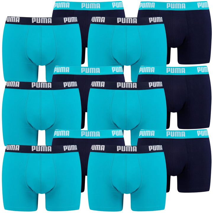 PUMA Herren Basic Boxer Unterwäsche, 796 - Aqua / Blue, XL