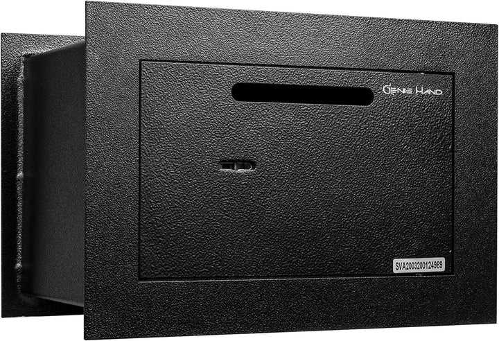 Genie Hand – Mechanische Wandtresorbox Klein mit Einwurfschlitz– Doppelbartschloss, Klein