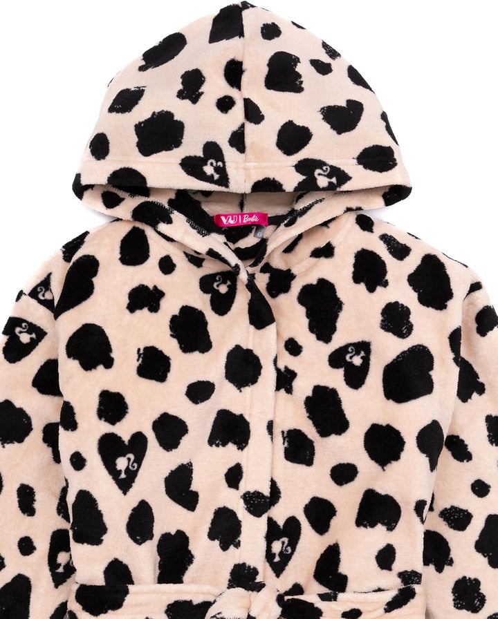 Barbie Dressing Gown Bademantel Mädchen Kinder PJS Robe 5-6 Jahre Beige, 5-6 Jahre Beige