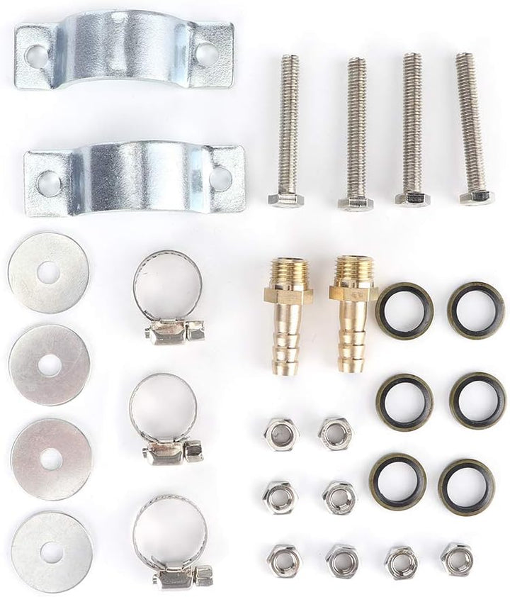 Motorölkühler, Universal 8-reihig Schwarz Motorölkühler Kühler für 125-250CC Motorrad Dirt Bike ATV