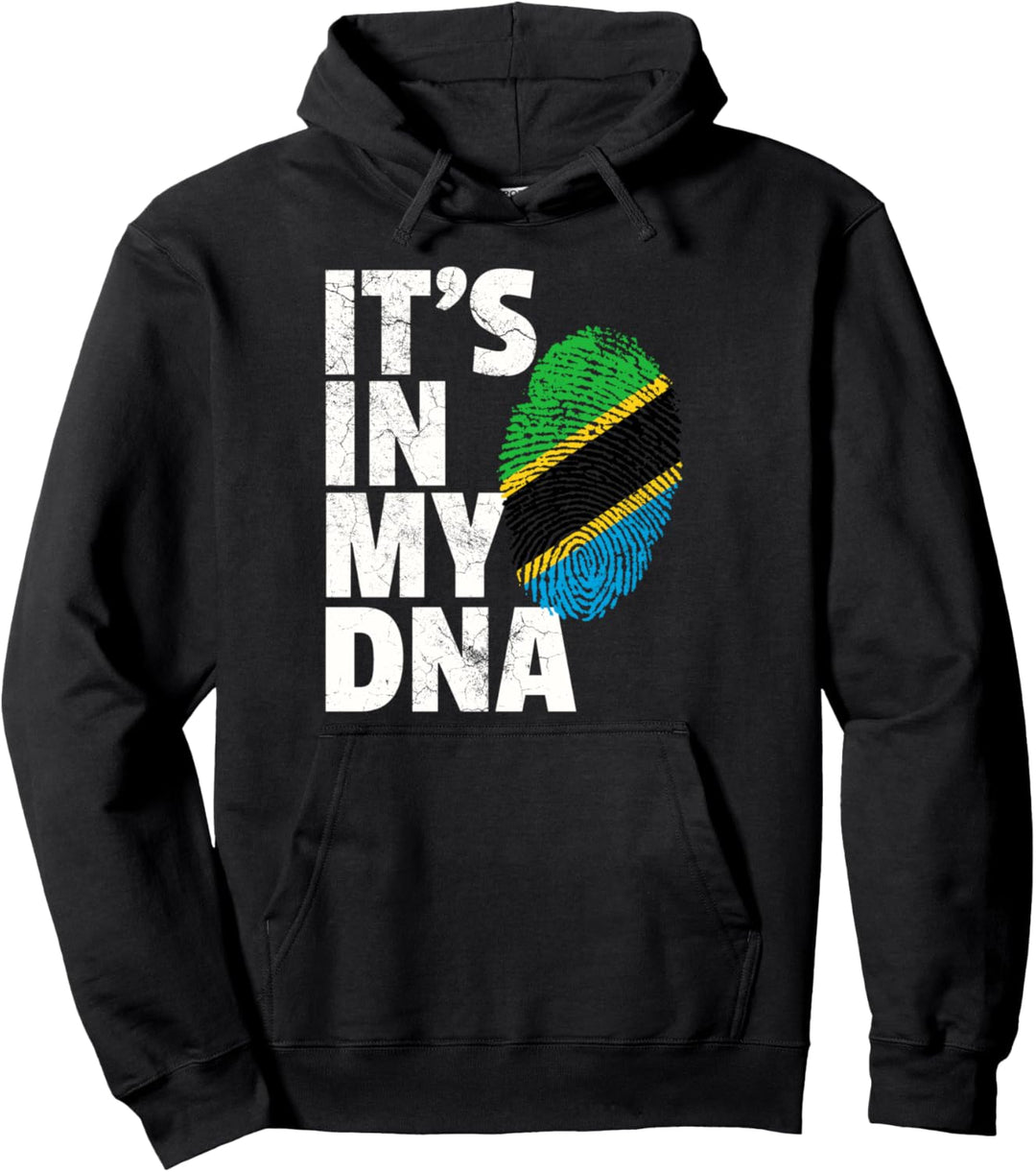 IT'S IN MY DNA Tansania-Flagge Pride National Country Roots Pullover Hoodie