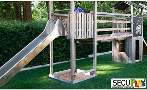Secuplay Gummi Rasenkante/Mähkante - 100x10x3,6cm - Grün - 10er Pack 10er Pack Grün, 10er Pack Grün