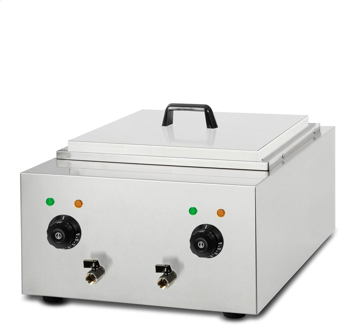 VERTES Gastro Nudelkocher Pastakocher Teigwarenkocher aus Edelstahl, Elektrisch, 2x 1700 Watt, 2 sep