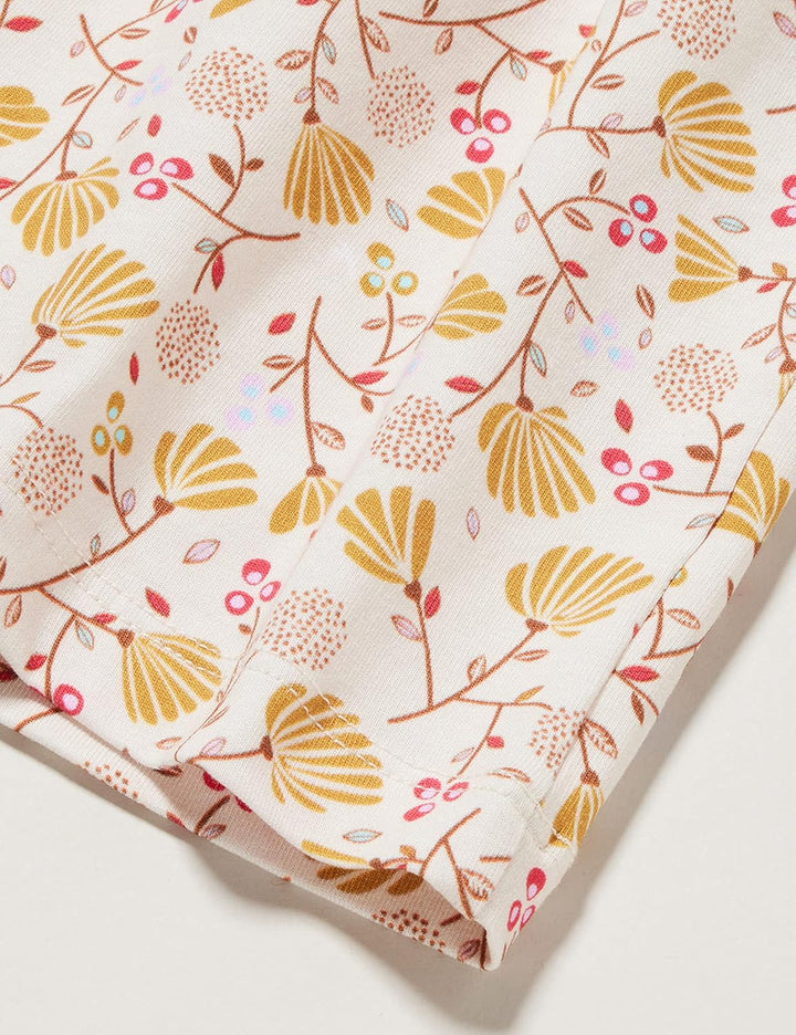Noa Noa Mädchen Kittynnm Dress 110 Print Offwhite/Yellow, 110 Print Offwhite/Yellow