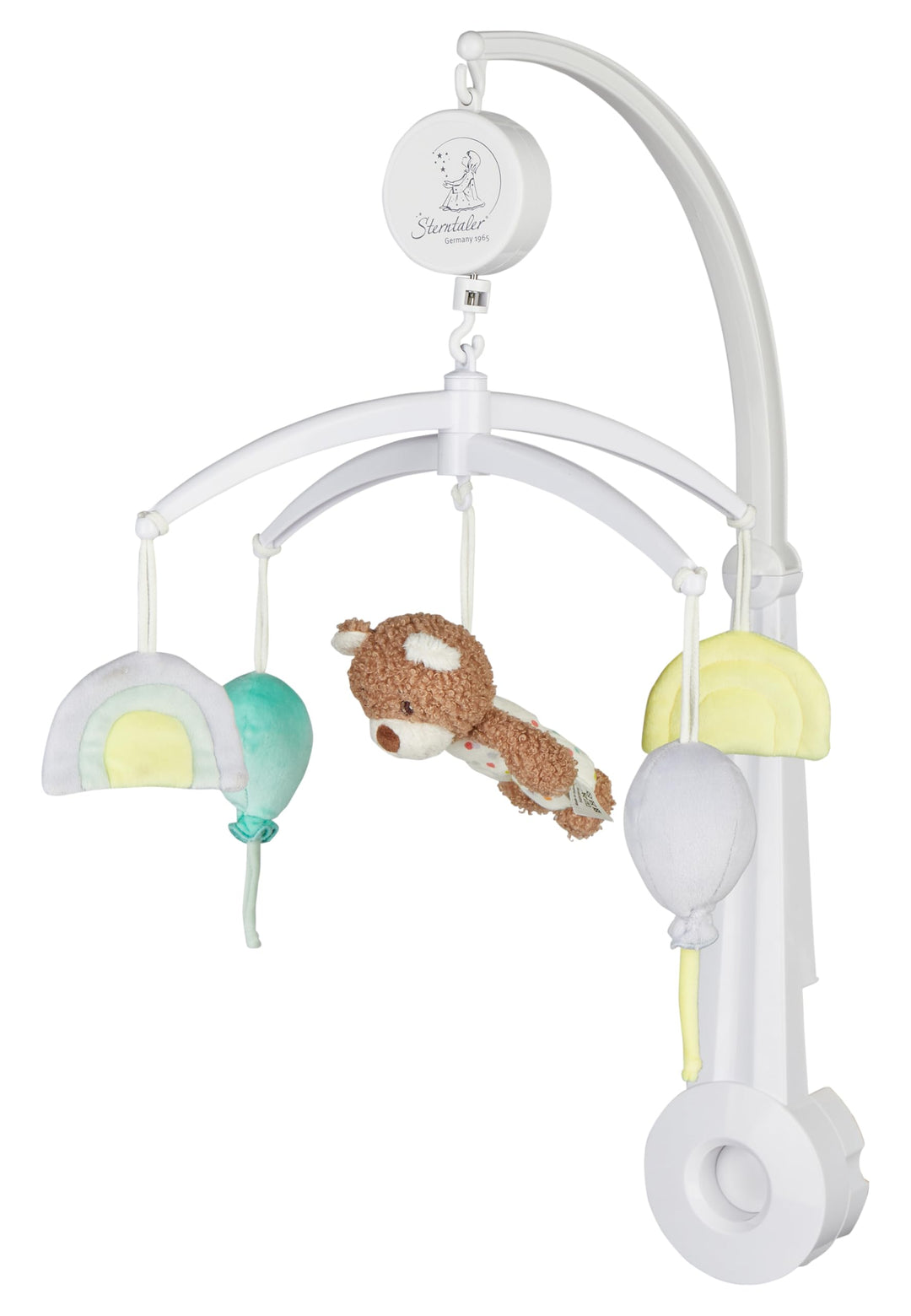 Sterntaler Mobile Familie Bär, Baby-Einschlafhilfe, Kinderzimmer Spielzeug, kleiner Bär, bunte Regen
