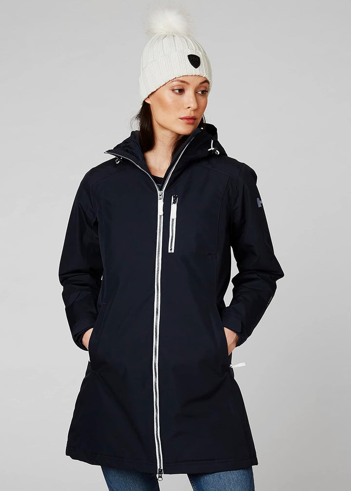 Helly Hansen Damen Belfast Langer Winterjacke, Marineblau