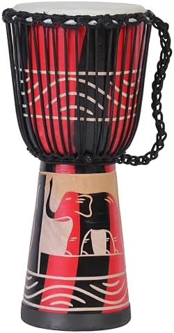 60cm Profi Djembe Trommel Bongo Drum Buschtrommel Percussion Afrika Schnitzerei - (Sehr gutes Instru