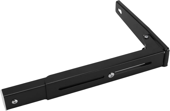 2 Paar Verstellbare Mikrowellenhalterung, 23,5-40cm Schwarz Wandhalterung Mikrowelle mit Ausdehnungs