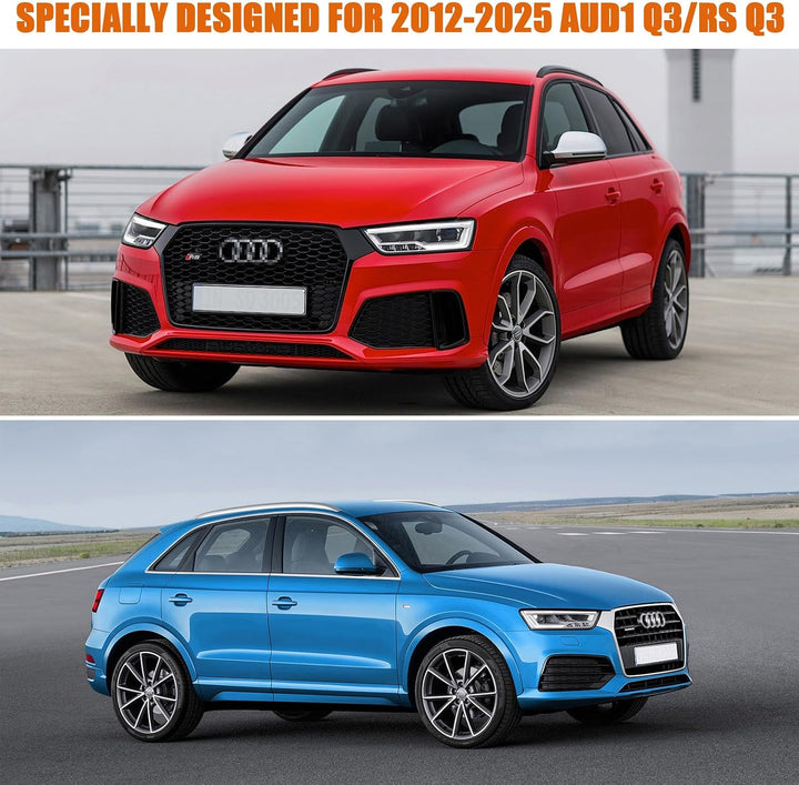 wasserdichte Autoabdeckung, Ersatz für Audi Q3 2012–2025, 6 Schichten, Allwetter-Vollgarage mit Reis