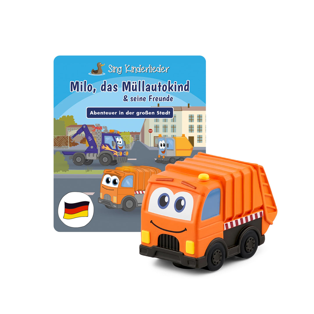 tonies Hörfigur für Toniebox, Sing Kinderlieder – Milo, das Müllautokind & Seine Freunde: Abenteuer