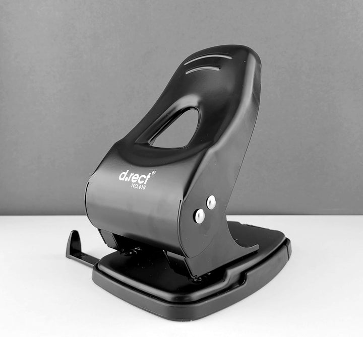 D.RECT 0419 Locher 65 Blatt | Papierlocher | Bürolocher | Anschlagschiene mit Formatvorgaben 65 Blat