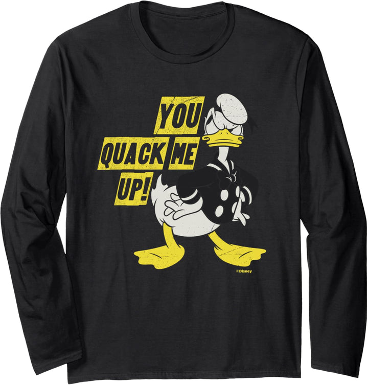 Disney Donald Duck You Quack Me Up Vintage Classics Langarmshirt