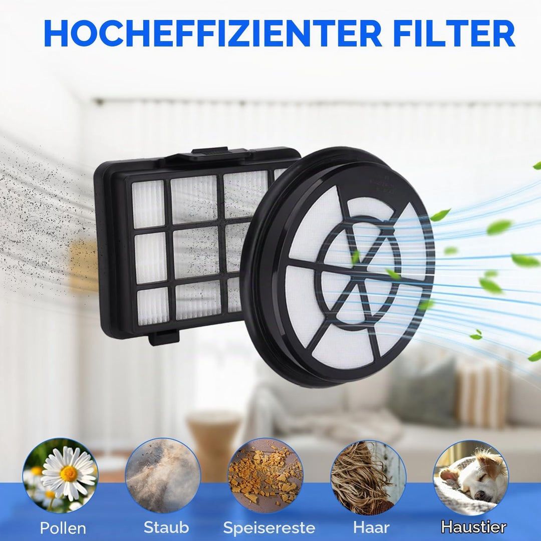 12 Stück Filters für Bosch Serie 2 Staubsauger BGC05A220A-BGC05A320-BGC05A322-BGC05AAA1-BGS05A221-BG