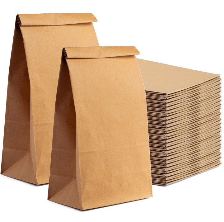 250x braune Beutel 265 x 170 mm Kraftpapiertüten aus Kraftpapier als DIY Adventskalender Tüten Beute