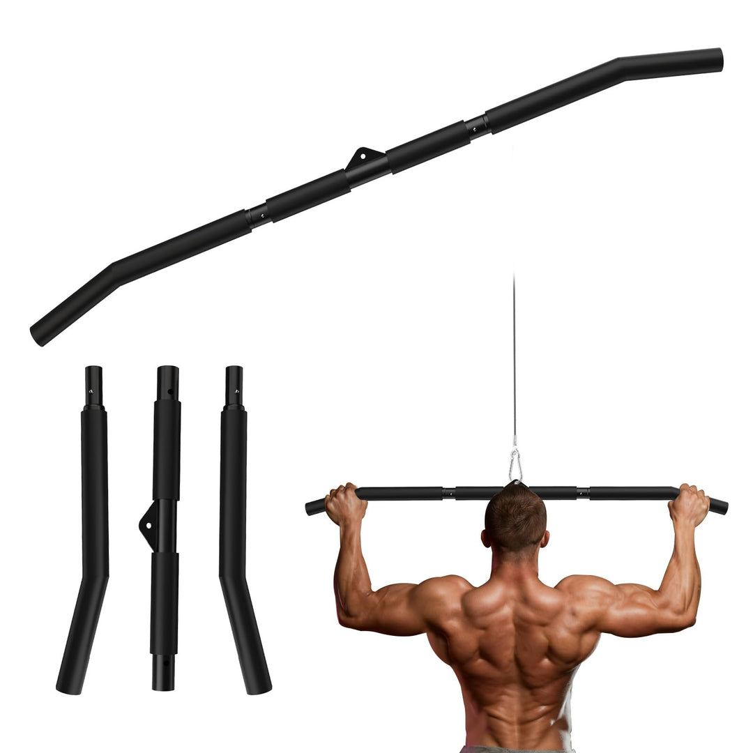 Fitarc Latzugstange 102 cm, durchgehender rutschfester Griff, Lat Pulldown Stange für Kabelzugmaschi