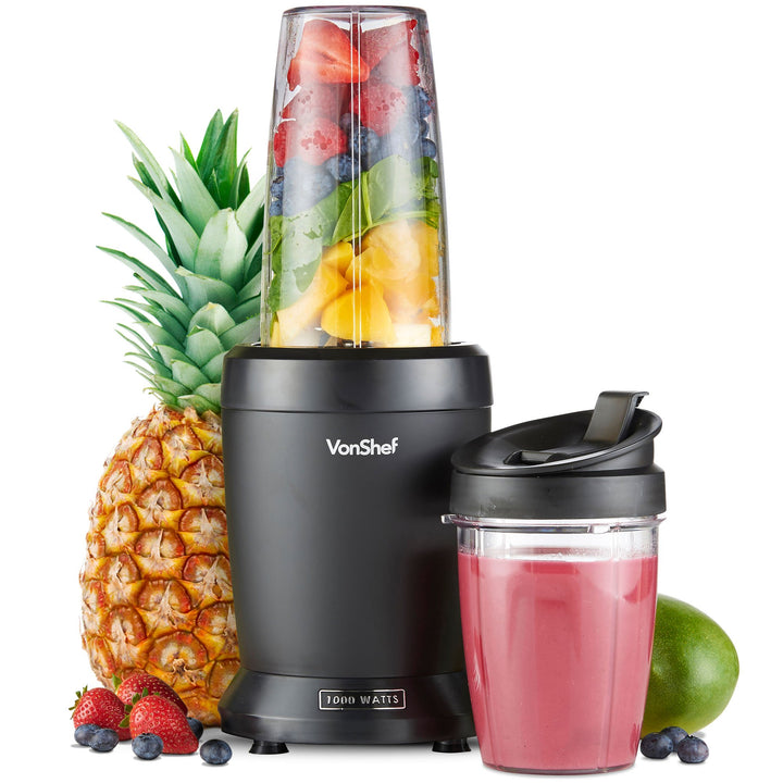 VonShef Personal Blender Multifunktionaler, leistungsstarker Smoothie-Mixer für Obst, Gemüse, Shakes