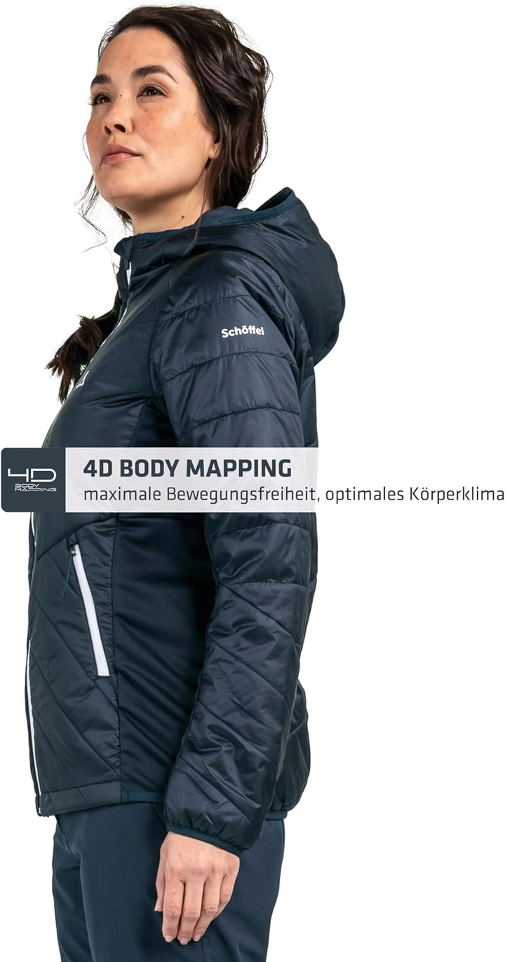 Schöffel Damen Stams Hybrid Jacke Isolationsjacke 42 navy blazer, 42 navy blazer