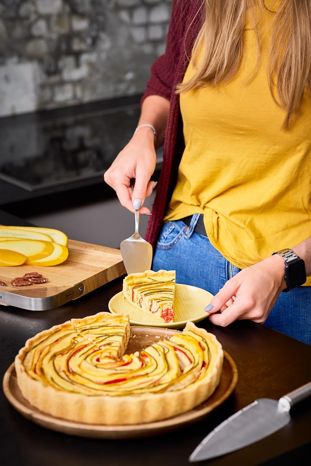 RÖSLE Tortenmesser, Hochwertiges Kuchenmesser zum Teilen und Verteilen von Torten und Kuchen, feine