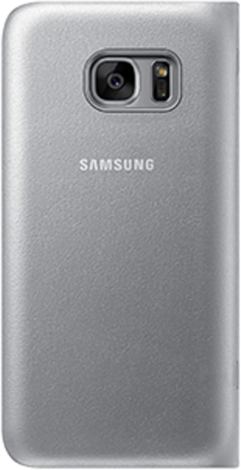Samsung LED View Cover Hülle EF-NG930 für Galaxy S7, silber, Silber