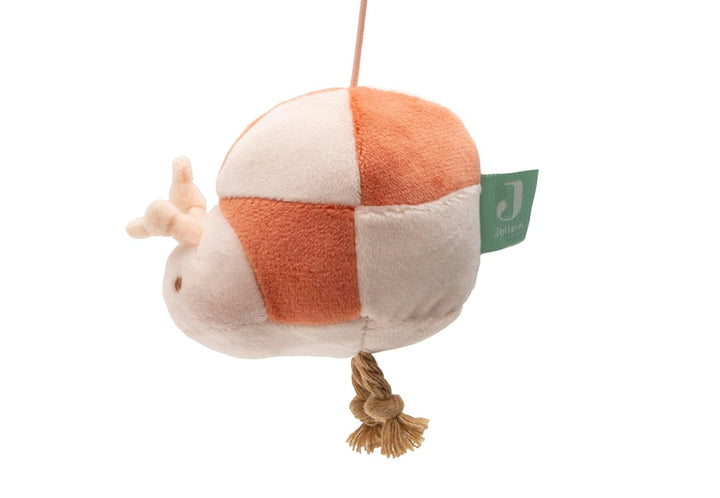 Jollein Mobile Baby – Pretty Picnic – Holzring mit Stofffiguren – Sonne, Blume, Biene & Marienkäfer