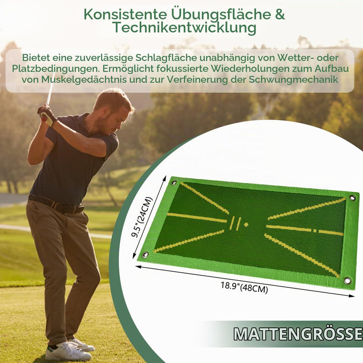 Golfmatte, Golftrainingsmatte mit sofortigem Feedback, tragbare Schwungtrainingshilfe, Golf-Schlagma
