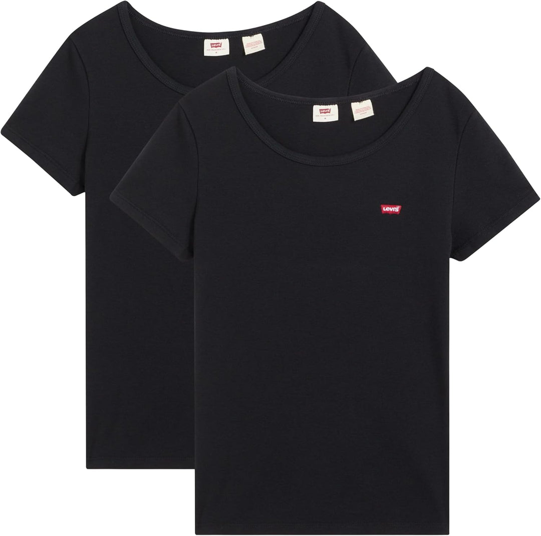 Levi's Damen 2-Pack Tee T-Shirt, Mineral B