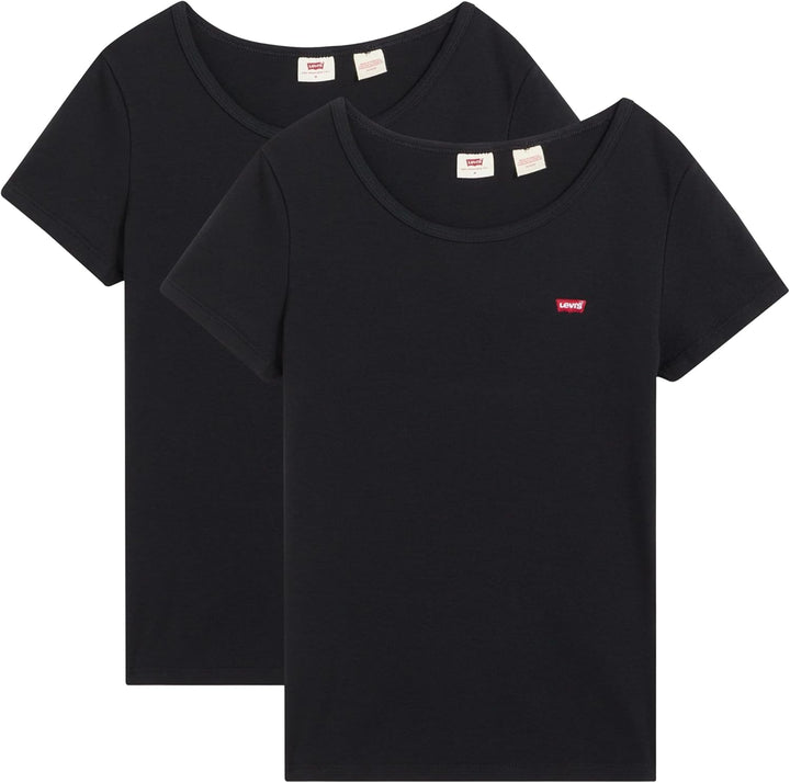 Levi's Damen 2-Pack Tee T-Shirt, Mineral B